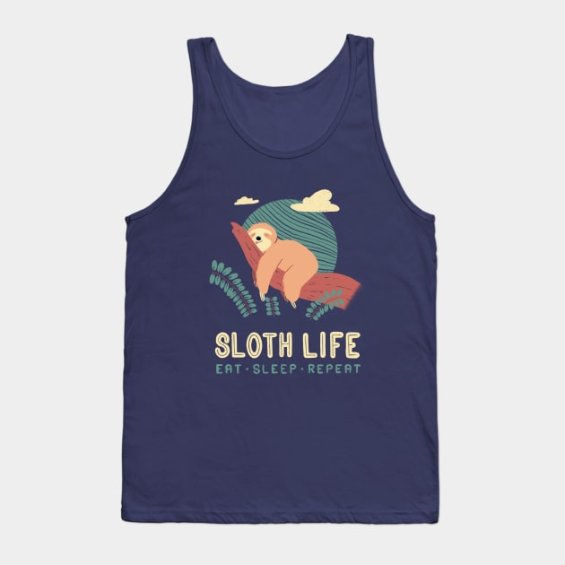 Sloth Life Tank Top by TinBot